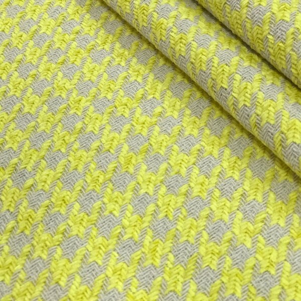 Tweed Pied Poule Amarelo